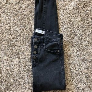 Madewell faded black skinny jeans